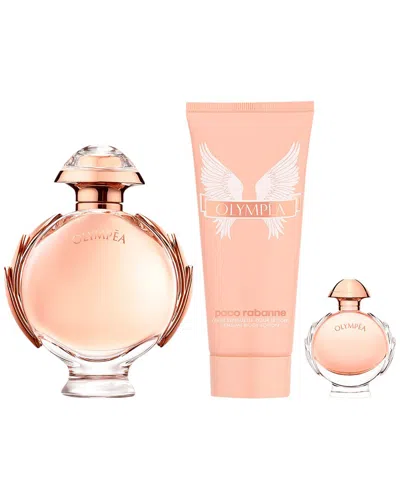 Rabanne Paco  Women's 2.7oz Olympea 3pc Set In Transparent