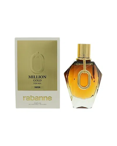 Rabanne Paco  Women's 3oz Million Gold For Her Parfum In Transparent
