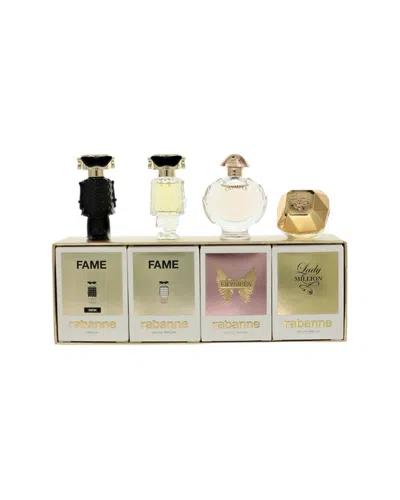 Rabanne Paco  Women's 4pc Mini Splash Set In Transparent