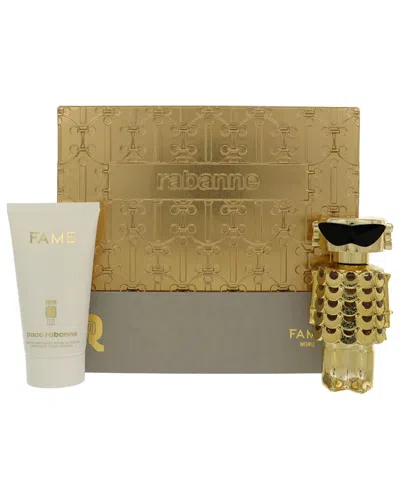 Rabanne Paco  Women's Fame Intense Edp Spray 2pc Gift Set In Transparent