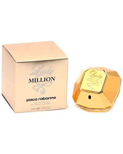 Rabanne Paco  Women's Million 1.7oz Eau De Parfum Spray In Gold