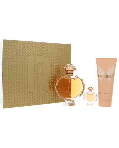 Rabanne Paco  Women's Olympea Edp Spray 3pc Gift Set In Transparent