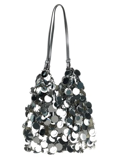 Rabanne Paco  Women 'silver Sparkle Discs Large' Shoulder Bag