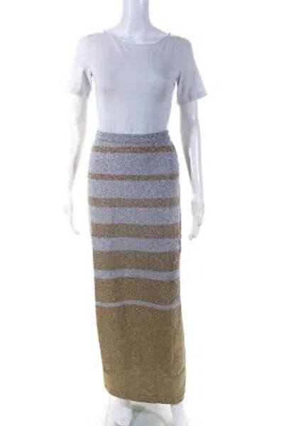 Pre-owned Rabanne Paco  Womens Jupe Skirt - Gold/silver Size M