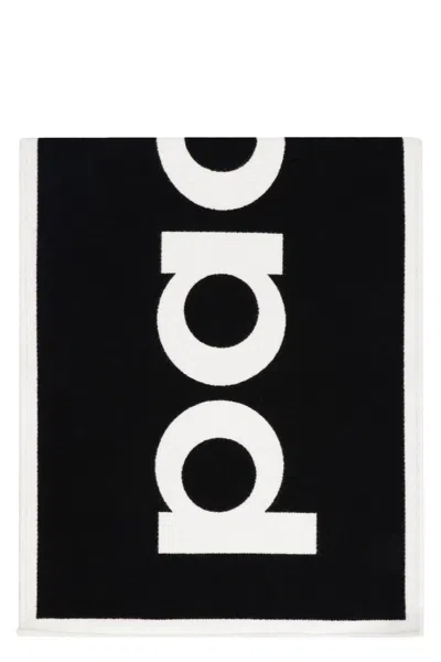 Rabanne Paco  Wool And Silk Scarf In Black