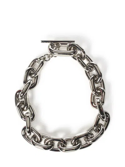 Rabanne Paco  Xl Link Necklace In Grey