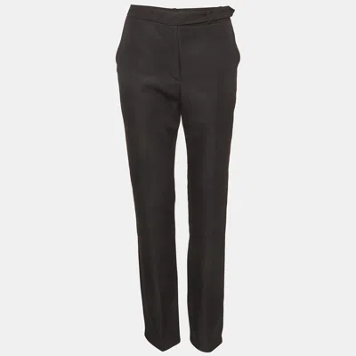 Pre-owned Rabanne Paco Robanne Black Crepe Straight Fit Trousers S