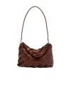 Rabanne Paco Shoulder Bag In Brown