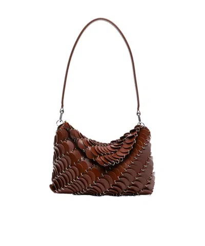 Rabanne Paco Shoulder Bag In Brown
