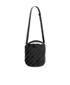 Rabanne Pacoïo Leather Bucket Bag In Black