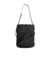 Rabanne Pacoïo Leather Bucket Bag In Black