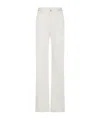 Rabanne Paillette-embellished Flared Jeans In White