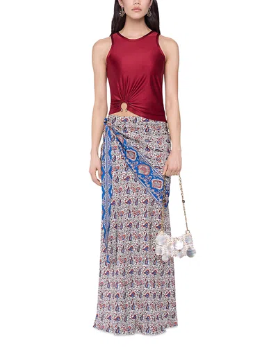 RABANNE PAISLEY MAXI SKIRT