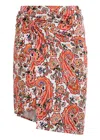 Rabanne Paisley-print Jersey Mini Skirt In Multi Print