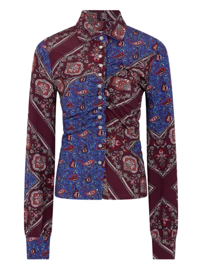 Rabanne Paisley-print Shirt In Multi