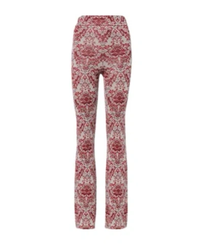 Rabanne Paisley Straight Pants In Multi