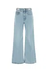 Rabanne Flared High-waisted Blue Denim Jeans