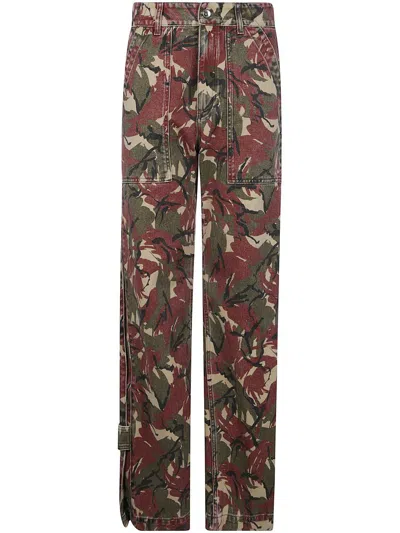 Rabanne Pantalon Denim Leger Regen Blanc In Beige