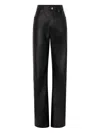 Rabanne Leather Trousers In Black
