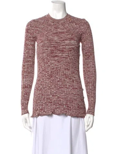 Pre-owned Rabanne Patterned Crew Neck Top In Pink