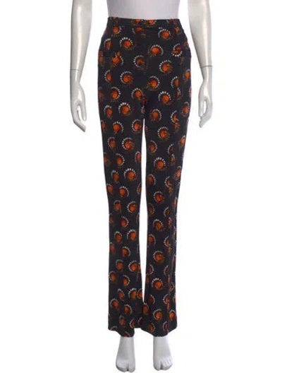 Pre-owned Rabanne Patterned Flared Pants In Multi