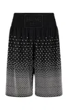 Rabanne Patterned Shorts In Black