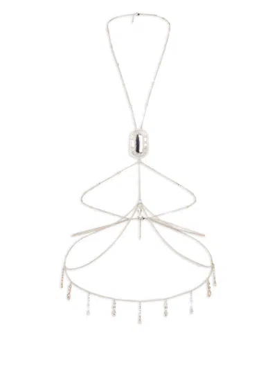 Rabanne Pendant-embellishment Body Chain In Metallic