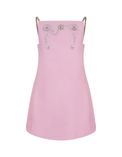 Rabanne Pink Floral Mini Dress