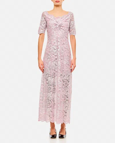 RABANNE PINK OFF-SHOULDER DRESS