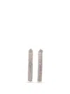 Rabanne Pink Silver Rhinestone Earrings In Metallic