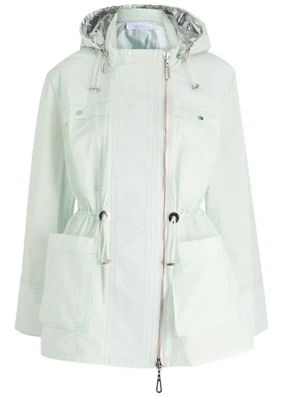 Rabanne Pinstriped Shell Jacket In White