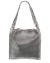 Rabanne Pixel Aluminum Tote In Silver