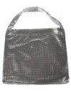 Rabanne Pixel Metallic Tote Bag In Silver