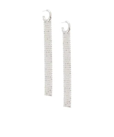RABANNE PACO RABANNE PIXEL HOOP EARRINGS