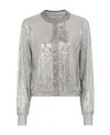 Rabanne Silver Chainmail Bomber Jacket In Gray