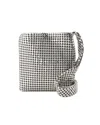 Rabanne Mini Pixel Shoulder Bag In Silver