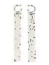 Rabanne Cascading Silver Earrings With Butterfly Clasp