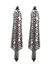 Rabanne Pixel Earrings In Metallic