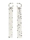 Rabanne Cascading Silver Earrings With Butterfly Clasp In Silver