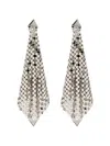 Rabanne Silver Butterfly Fastening Earrings