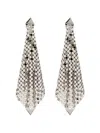 Rabanne Silver Butterfly Fastening Earrings
