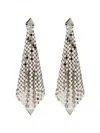 Rabanne Silver Butterfly Fastening Earrings