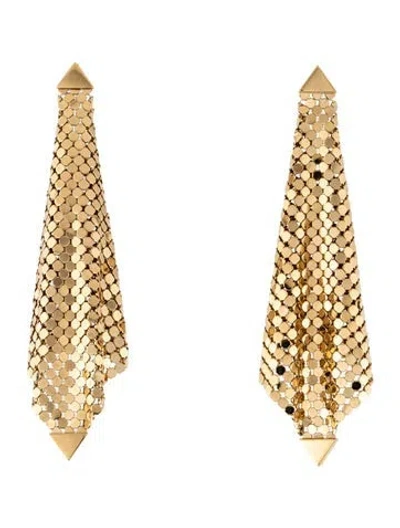 Pre-owned Rabanne Pixel Flow Drop Earring In Multicolor