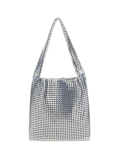 Rabanne Pixel Shoulder Bag In Silver