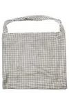 Rabanne Pixel Metallic Tote Bag In Grey