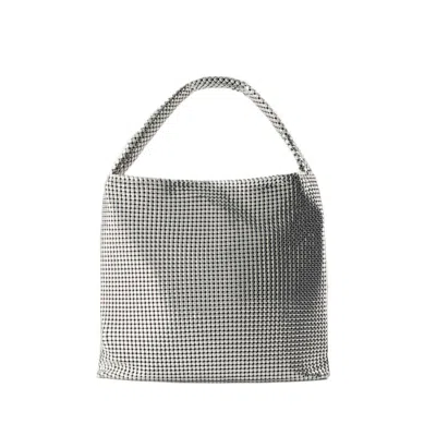 Rabanne Pixel Tote Bag - Aluminum - Silver In Grey