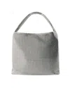 Rabanne Pixel Metallic Tote Bag In Silver