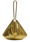 Rabanne Pixel Tube Chainmail Shoulder Bag In Gold