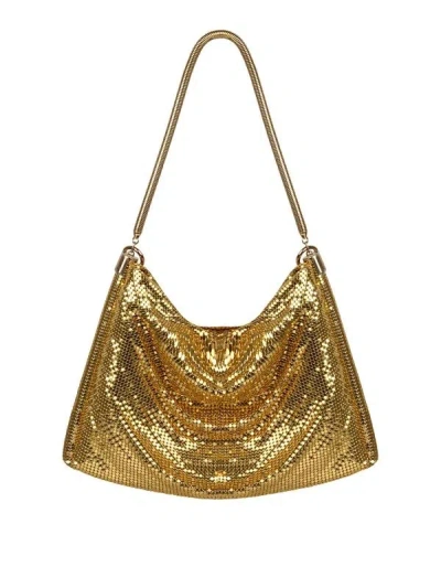 Rabanne Pixel Tube Shoulder Bag In ["gold Tone"]