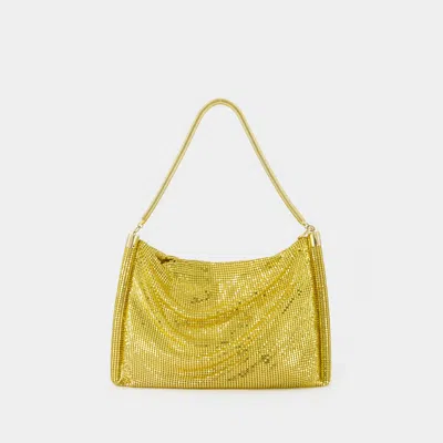 Rabanne Pixel Tube Small Hobo Bag - Paco  - Aluminium - Gold